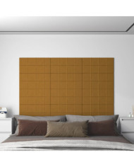 Panneaux muraux 12 pcs Marron 60x30 cm Velours 2,16 m² | Mobilier & Déco