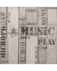 Noordwand Papier peint Urban Friends et Coffee Wooden Planks Words | Mobilier & Déco