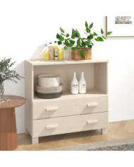 Buffet HAMAR Marron miel 85x35x80 cm Bois massif de pin | Mobilier & Déco