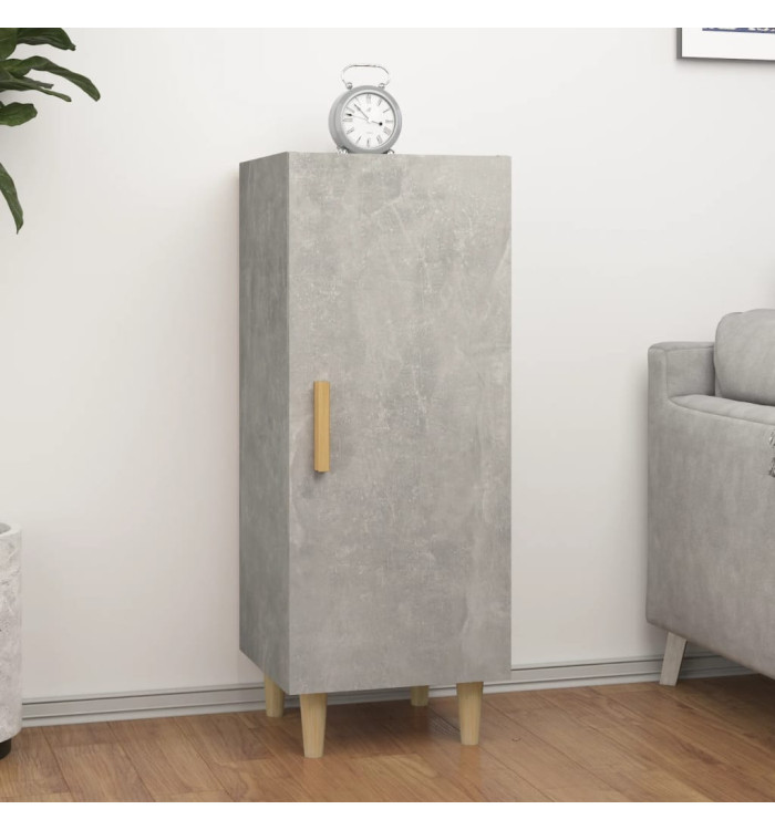 Buffet Gris béton 34,5x34x90 cm Bois d'ingénierie | Mobilier & Déco