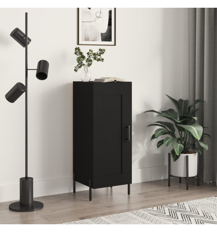 Buffet Noir 34,5x34x90 cm Bois d'ingénierie | Mobilier & Déco