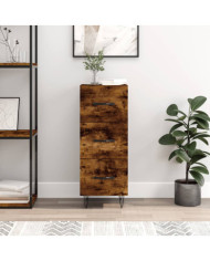 Buffet Chêne fumé 34,5x34x90 cm Bois d'ingénierie | Mobilier & Déco