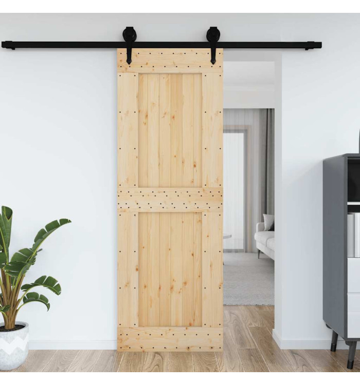 Porte NARVIK 80x210 cm bois massif de pin | Mobilier & Déco