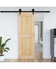 Porte NARVIK 80x210 cm bois massif de pin | Mobilier & Déco