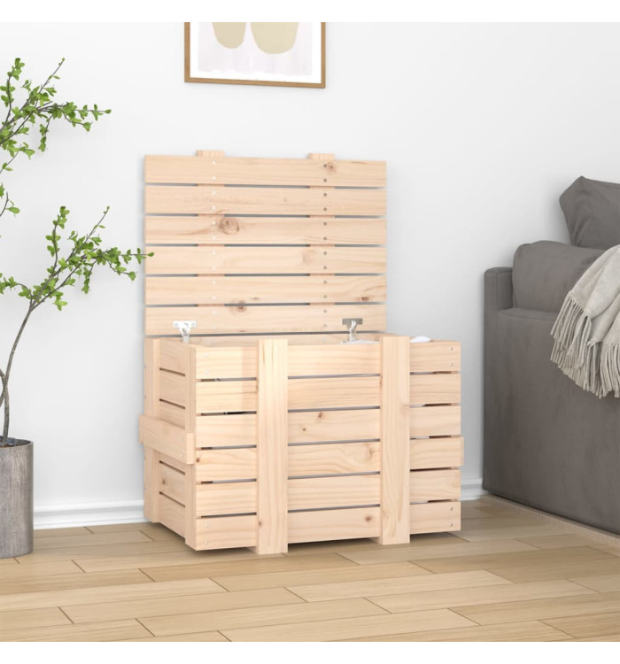 Boîte de rangement 58x40,5x42 cm Bois massif de pin | Mobilier & Déco