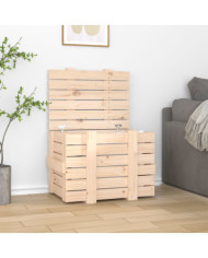 Boîte de rangement 58x40,5x42 cm Bois massif de pin | Mobilier & Déco