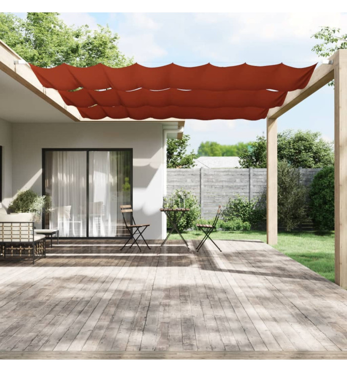 Auvent vertical Terre cuite 180x800 cm Tissu oxford | Mobilier & Déco