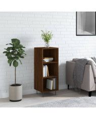 Buffet chêne marron 34,5x32,5x90 cm bois d'ingénierie | Mobilier & Déco