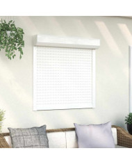 Volet roulant aluminium 100x100 cm blanc | Mobilier & Déco