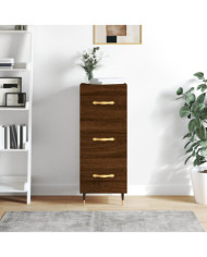 Buffet Chêne marron 34,5x34x90 cm Bois d'ingénierie | Mobilier & Déco
