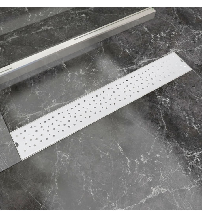 Drain de douche linéaire 730 x 140 mm Acier inoxydable | Mobilier & Déco