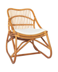 Chaise en rotin Marron clair Lin | Mobilier & Déco