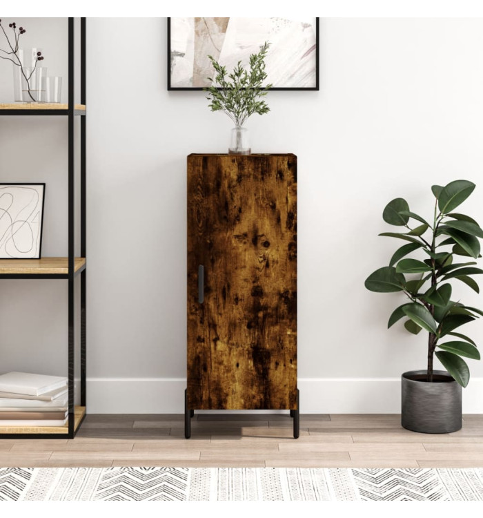 Buffet Chêne fumé 34,5x34x90 cm Bois d'ingénierie | Mobilier & Déco