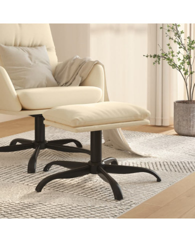 Repose-pied Crème 60x60x36 cm Tissu | Mobilier & Déco