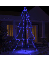 Arbre de Noël cône 360 LED d'intérieur/d'extérieur 143x250 cm | Mobilier & Déco