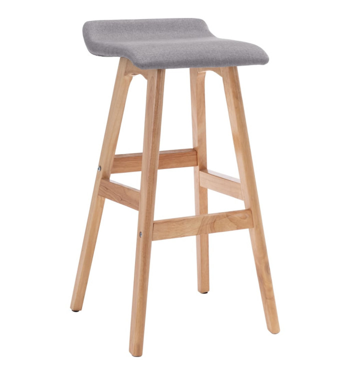 Chaise de bar Gris clair Tissu | Mobilier & Déco