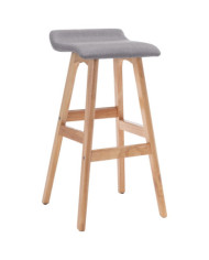 Chaise de bar Gris clair Tissu | Mobilier & Déco