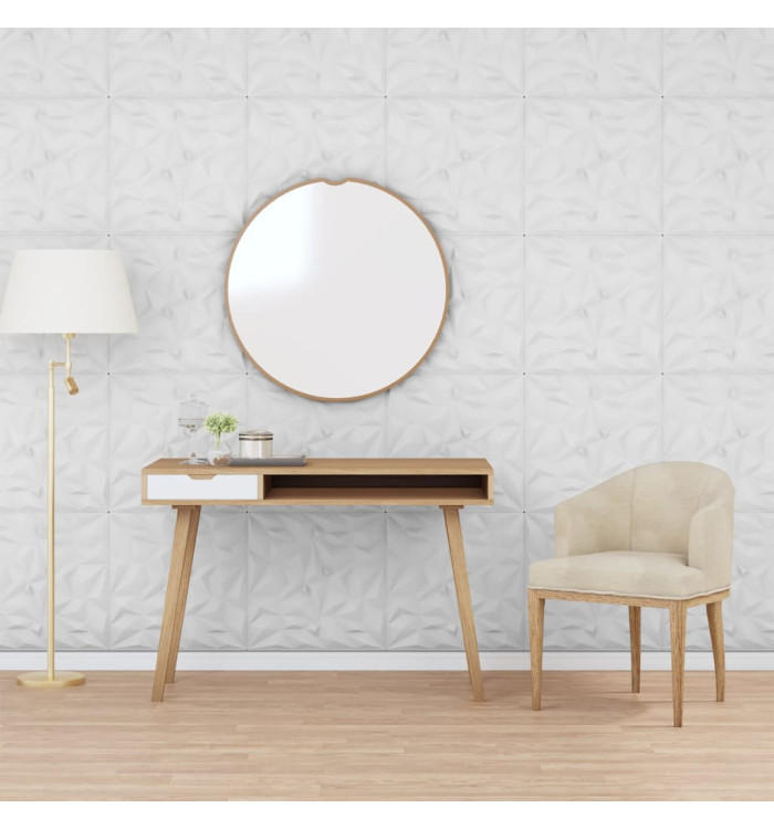 Panneaux muraux 48 pcs blanc 50x50 cm XPS 12 m² améthyste | Mobilier & Déco