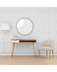 Panneaux muraux 48 pcs blanc 50x50 cm XPS 12 m² améthyste | Mobilier & Déco