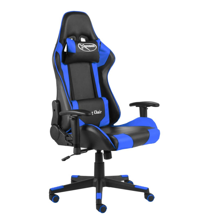 Chaise de jeu pivotante Bleu PVC | Mobilier & Déco