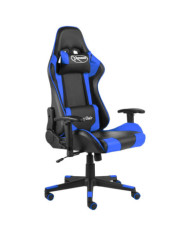 Chaise de jeu pivotante Bleu PVC | Mobilier & Déco