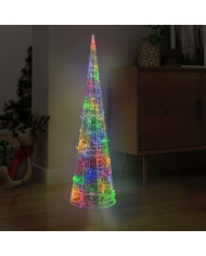 Cône lumineux décoratif pyramide à LED Acrylique Coloré 120 cm | Mobilier & Déco