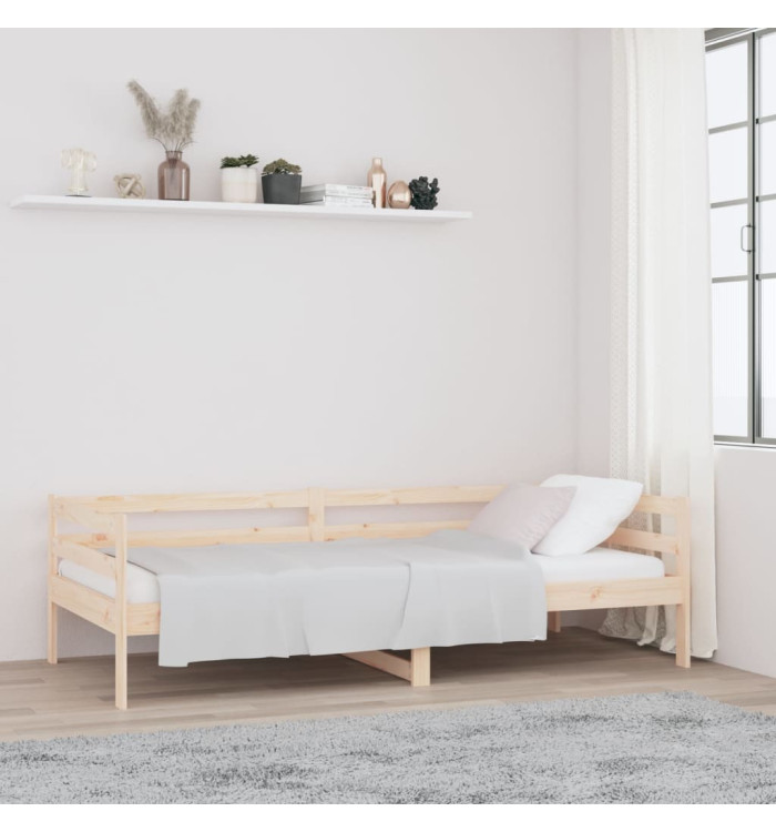 Lit de jour sans matelas 80x200 cm bois de pin massif | Mobilier & Déco