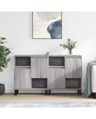 Buffets 2 pcs sonoma gris bois d'ingénierie | Mobilier & Déco