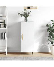 Buffet Blanc brillant 34,5x34x90 cm Bois d'ingénierie | Mobilier & Déco
