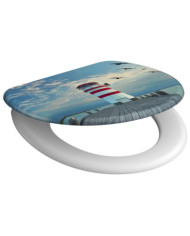 SCHÜTTE Siège de toilette avec fermeture en douceur LIGHTHOUSE | Mobilier & Déco