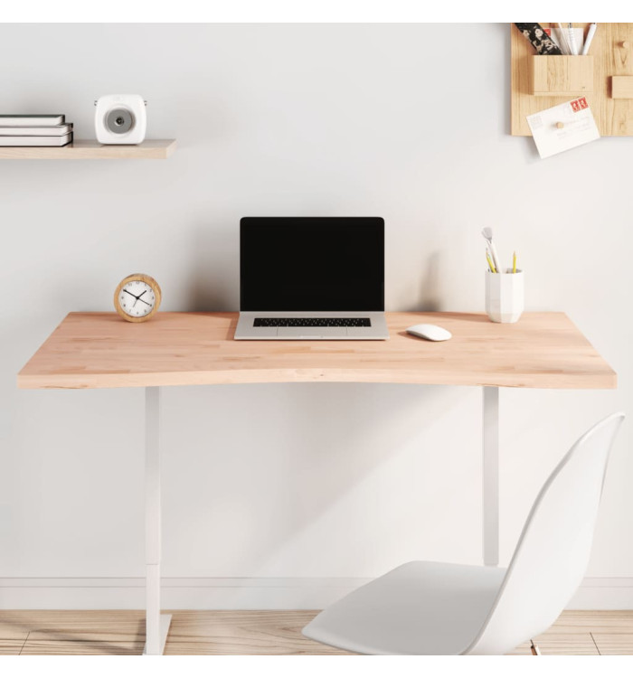 Dessus de bureau 110x(55-60)x2,5 cm bois massif de hêtre | Mobilier & Déco