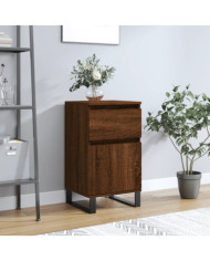Buffet chêne marron 40x35x70 cm bois d'ingénierie | Mobilier & Déco