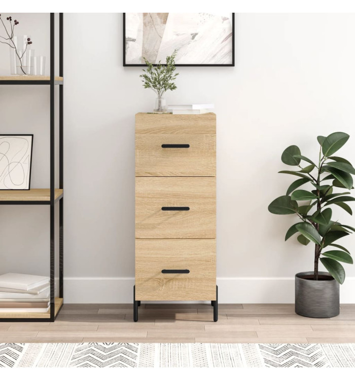 Buffet Chêne sonoma 34,5x34x90 cm Bois d'ingénierie | Mobilier & Déco