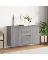 Buffet sonoma gris 104x35x70 cm bois d'ingénierie | Mobilier & Déco