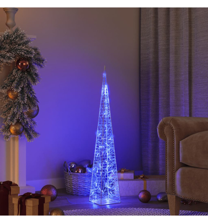 Cône lumineux décoratif à LED Acrylique Bleu 90 cm | Mobilier & Déco