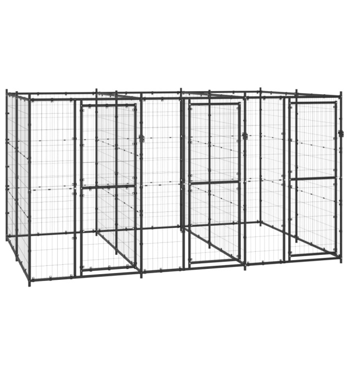 Chenil extérieur Acier 7,26 m² | Mobilier & Déco