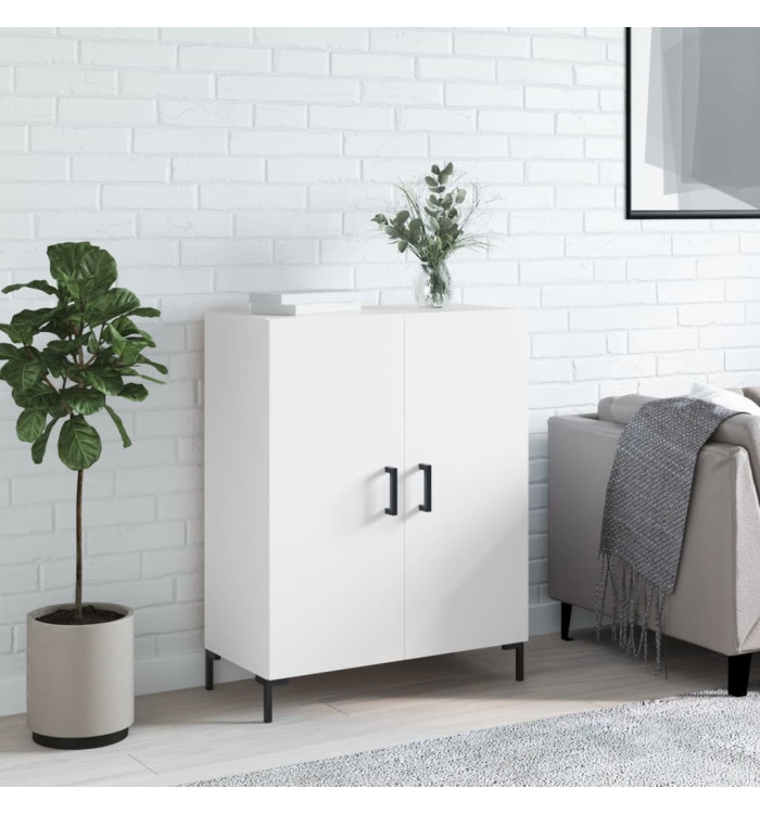 Buffet blanc 69,5x34x90 cm bois d'ingénierie | Mobilier & Déco