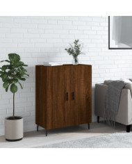 Buffet chêne marron 69,5x34x90 cm bois d'ingénierie | Mobilier & Déco