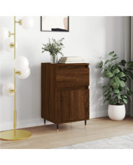Buffet chêne marron 40x35x70 cm bois d'ingénierie | Mobilier & Déco