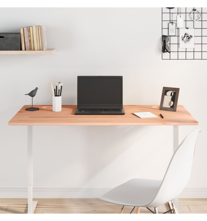 Dessus de bureau 110x60x1,5 cm bois massif de hêtre | Mobilier & Déco