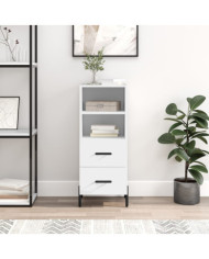 Buffet blanc 34,5x34x90 cm bois d'ingénierie | Mobilier & Déco