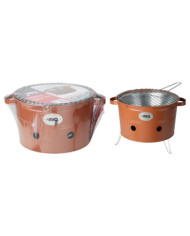 ProGarden Seau à barbecue avec 2 poignées 34,5 cm orange mat | Mobilier & Déco