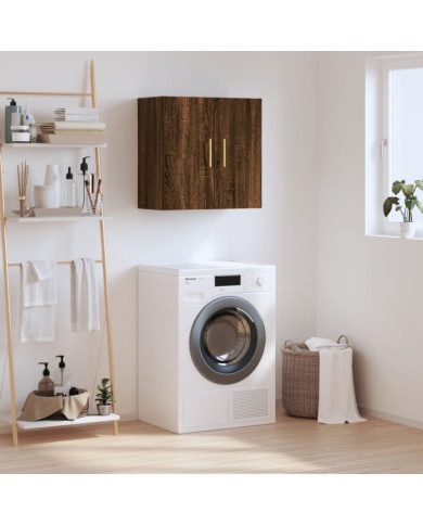 Armoire murale chêne marron 60x31x60 cm bois d'ingénierie | Mobilier & Déco