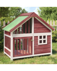 Chenil moka 96x60,5x87 cm bois de pin solide | Mobilier & Déco