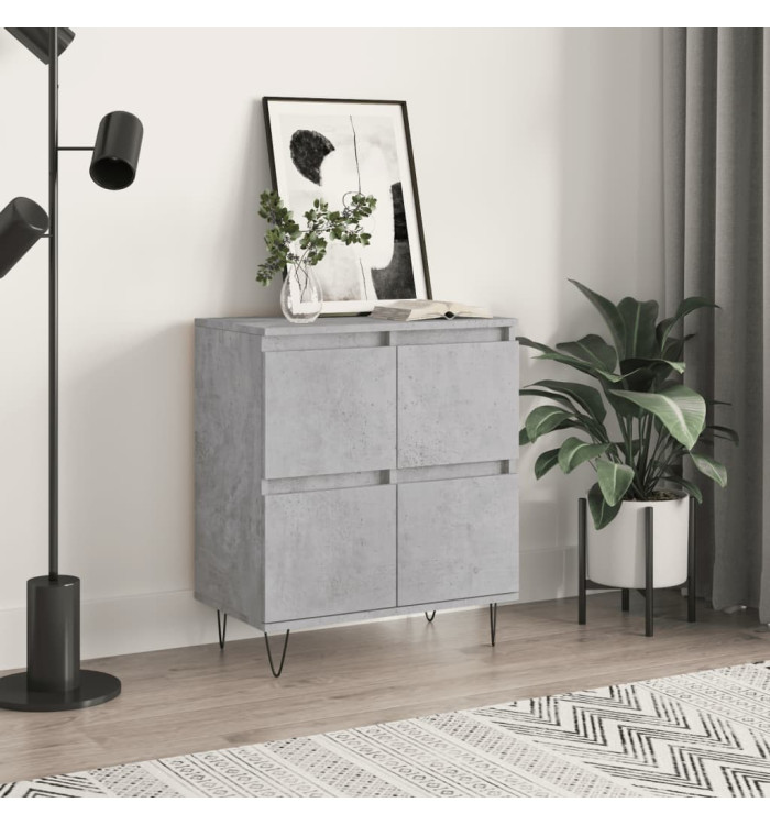 Buffet Gris béton 60x35x70 cm Bois d'ingénierie | Mobilier & Déco