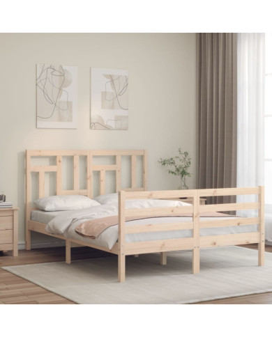 Cadre de lit sans matelas 120x200 cm bois massif | Mobilier & Déco
