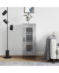 Buffet Gris béton 34,5x34x90 cm Bois d'ingénierie | Mobilier & Déco