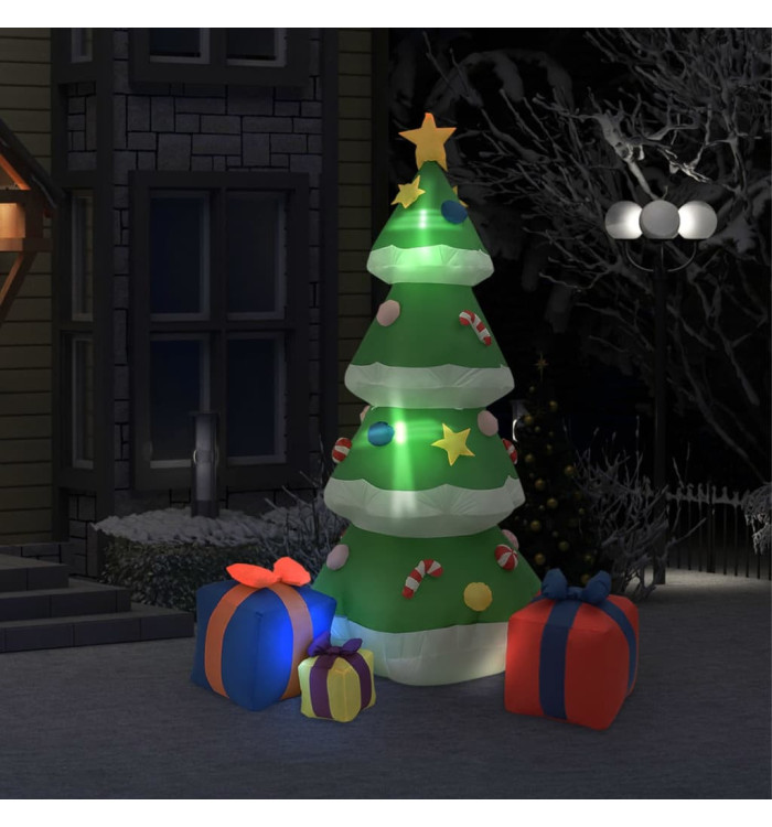Sapin de Noël gonflable avec LED Int/Ext 240 cm | Mobilier & Déco
