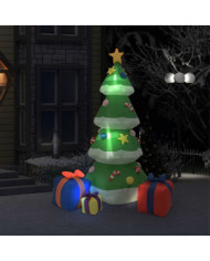 Sapin de Noël gonflable avec LED Int/Ext 240 cm | Mobilier & Déco