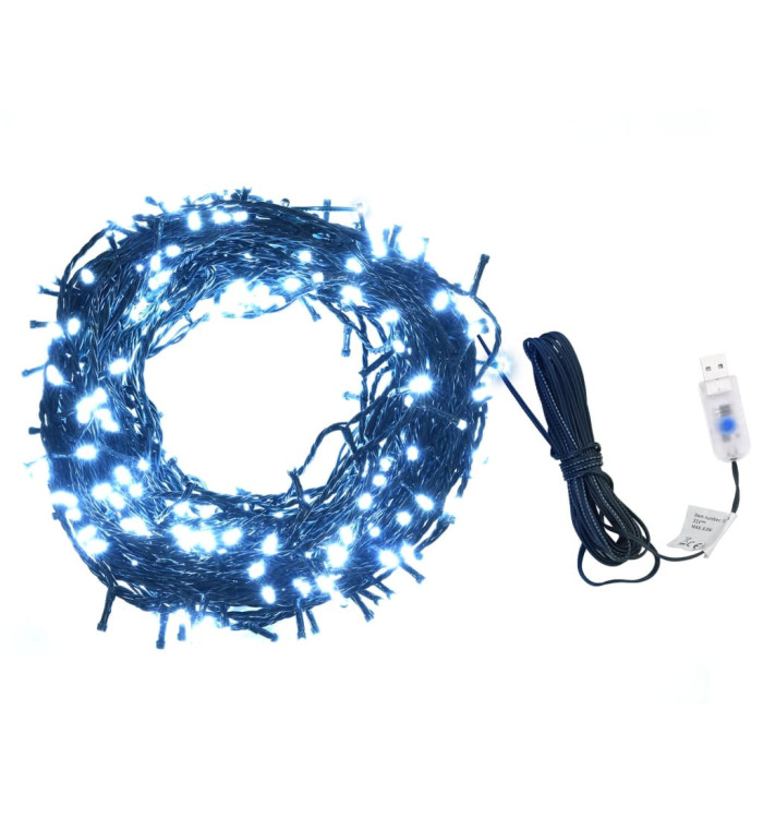Guirlande lumineuse 400 LED Int/Ext 40 m Blanc froid | Mobilier & Déco